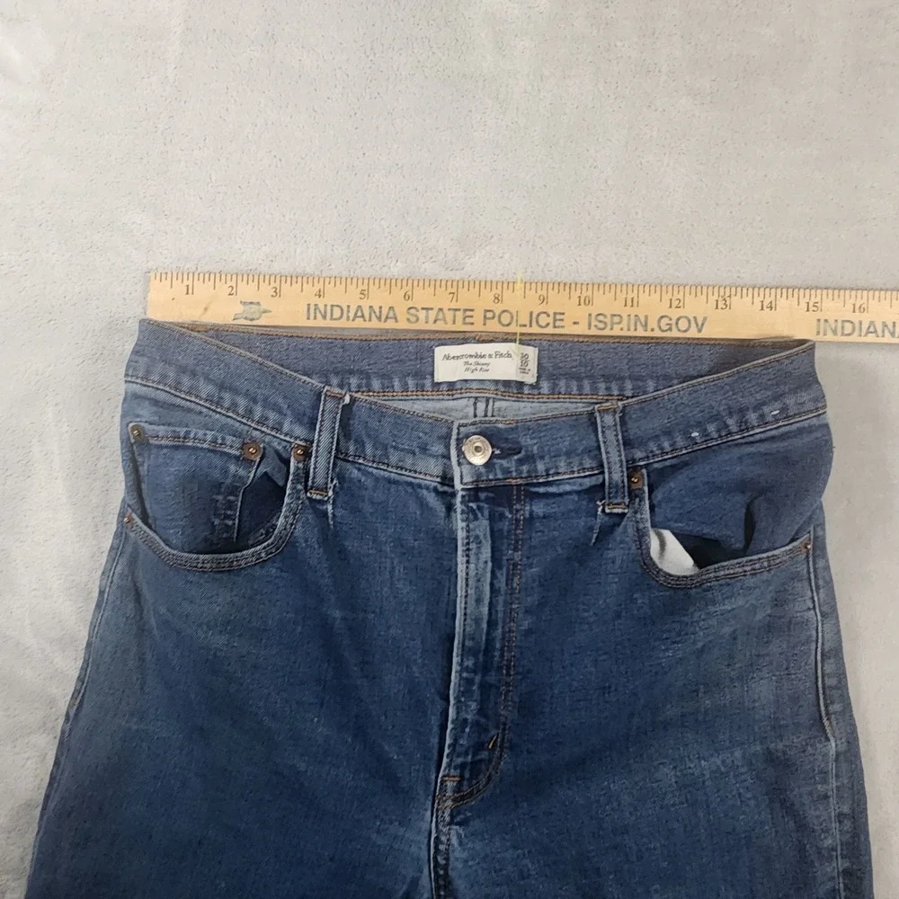 Abercrombie‎ & Fitch Jeans Womens 30/10 The Skinny High Rise Denim Blue Classic
